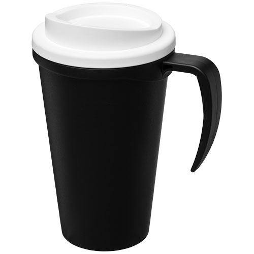 Mug isolant 350 ml promotionnel Americano® noir / blanc